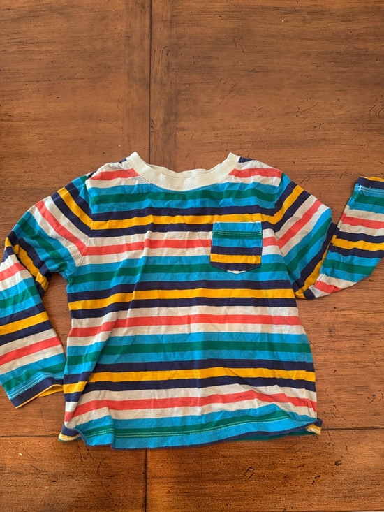 Hanna Andersson Other - Hanna Andersson Kids Long-Sleeve Stripe Tee in Blue, Yellow & Coral